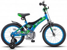 Детский велосипед STELS Jet 18 Z010 (2021) Голубой/зеленый (требует финальной сборки)