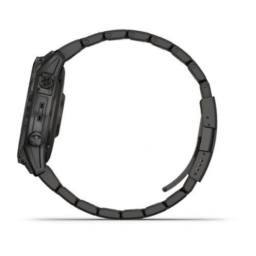 Умные часы Garmin Fenix 7 Sapphire Solar титановый угольно-серый DLC с угольно-серым титановым DLC браслетом, 47 мм фото 4