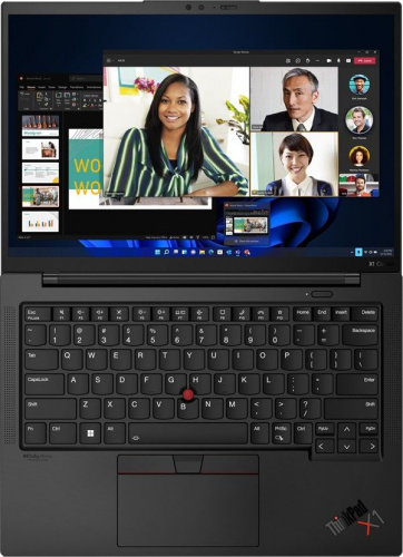 Ноутбук Lenovo ThinkPad X1 Carbon G10 Core i7 1255U 16Gb SSD512Gb Intel Iris Xe graphics 14" IPS WUXGA Win 11Pro black WiFi BT Cam (21CCS9Q101) фото 4