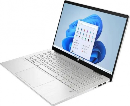 HP Ноутбук HP Pavilion x360 14-ek1015ci Core i7 1355U 16Gb SSD512Gb Intel Iris Xe graphics 14" IPS Touch FHD (1920x1080) Free DOS silver WiFi BT Cam (84J78EA) фото 3