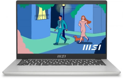 MSI Ноутбук MSI Modern 14 C12MO-689RU, 14" (1920x1080) IPS/Intel Core i5-1235U/16ГБ DDR4/512ГБ SSD/Iris Xe Graphics/Windows 11 Pro, серебристый (9S7-14J111-689)