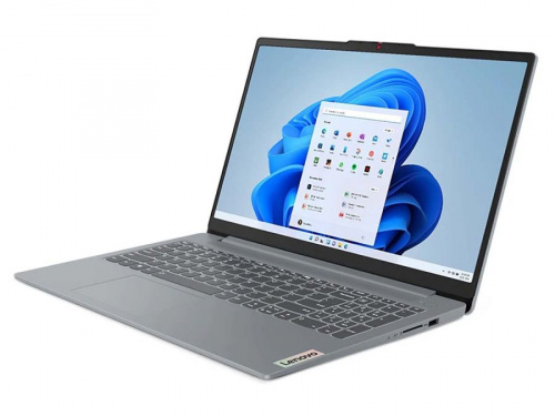 LENOVO Ноутбук Lenovo IdeaPad Slim 3 15AMN8, 15.6" (1920x1080) IPS/AMD Ryzen 5 7520U/8ГБ LPDDR5/512ГБ SSD/Radeon Graphics/Без ОС, серый (82XQ00EQPS) фото 2