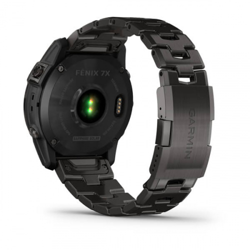 Умные часы Garmin Fenix 7X Sapphire Solar титановый угольно-серый DLC с угольно-серым титановым DLC браслетом фото 11