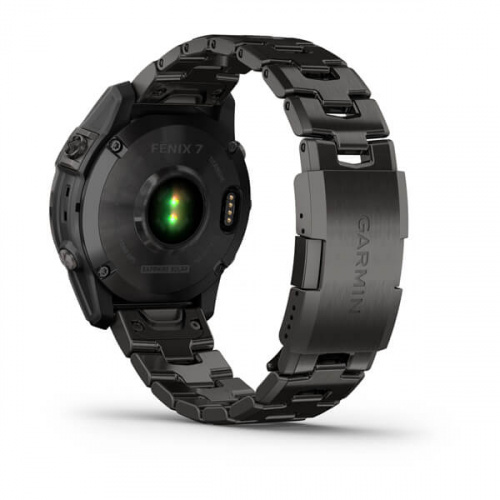 Умные часы Garmin Fenix 7 Sapphire Solar титановый угольно-серый DLC с угольно-серым титановым DLC браслетом, 47 мм фото 7
