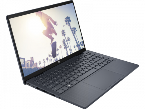 HP Ноутбук HP Pavilion x360 14-ek1026ci, 14" (1920x1080) IPS сенсорный/Intel Core i7-1355U/16ГБ DDR4/512ГБ SSD/Iris Xe Graphics/Без ОС, синий (9D3T2EA) фото 3