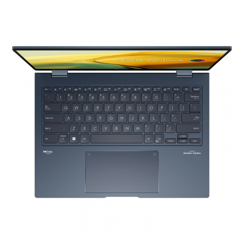 ASUS Ноутбук ASUS Zenbook 14 Flip OLED UP3404VA-KN026W, 14" (2880x1800) OLED 90Гц сенсорный/Intel Core i7-1360P/16ГБ DDR5/1ТБ SSD/Iris Xe Graphics/Windows 11 Home, синий (90NB10E2-M002A0) фото 4