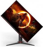 МОНИТОР 27" AOC CQ27G2S Black-Red (VA, изогнутый, 2560x1440, 165Hz, 1 ms, 178°/178°, 250 cd/m, 80M:1, +2xHDMI 2.0, +DisplayPort 1.4, +регулировка по высоте)