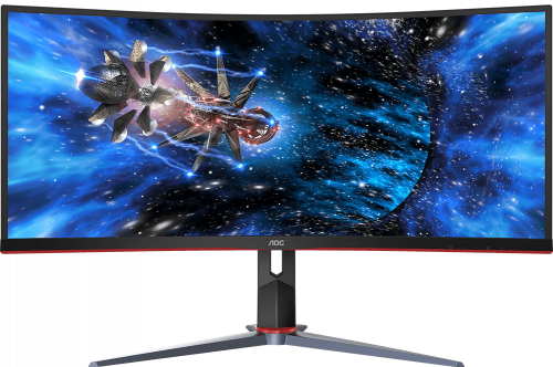 Монитор AOC 34" CU34G2X/BK VA UltraWide чёрный фото 4