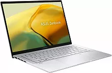 ASUS Ноутбук ASUS Zenbook 14 UX3402VA-KP308, 14", IPS, Intel Core i7 1360P 2.2ГГц, 12-ядерный, 16ГБ LPDDR5, 1ТБ SSD, Intel Iris Xe graphics , без операционной системы, серебристый