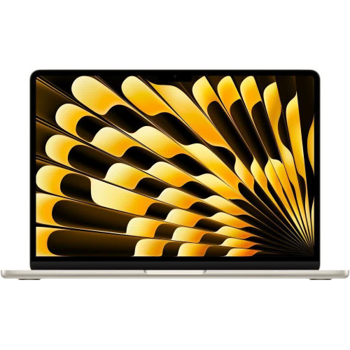 APPLE Ноутбук Apple MacBook Air 15, 15.3" (2880x1864) RETINA/Apple M3 (8 CPU, 10 GPU)/16 ГБ DDR5/512 ГБ SSD/macOS, Сияющая звезда (MXD33LL/A)