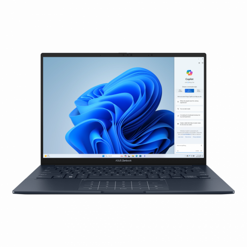 ASUS Ноутбук ASUS Zenbook 14 OLED UX3405MA-QD489, 14" (1920x1200) OLED/Intel Ultra 5 125H/16ГБ LPDDR5X/1ТБ SSD/Arc Graphics/Без ОС, синий (90NB11R1-M00ST0)