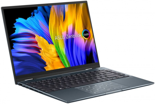 Ноутбук ASUS ZenBook 14 Flip OLED UP5401EA-KN044T 2880x1800, Intel Core i5 1135G7 2.4 ГГц, RAM 8 ГБ, SSD 512 ГБ, Intel Iris Xe Graphics, Windows 10 Home, 90NB0V41-M00780, серый фото 4