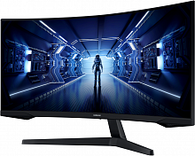 Монитор Samsung 34" Odyssey G5 C34G55TWWI 3440x1440 VA LED 165Гц 4ms FreeSync Premium HDMI DisplayPort