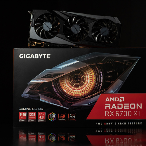 Видеокарта GIGABYTE Radeon RX 6700 XT GAMING OC 12G GV-R67XTGAMING OC-12GD фото 9
