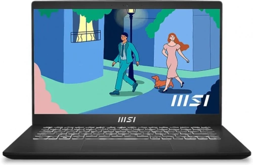 MSI Ноутбук MSI Modern 14 C5M-010XRU, 14", IPS, AMD Ryzen 5 5625U 2.3ГГц, 16ГБ, 512ГБ SSD, AMD Radeon , Free DOS, черный [9s7-14jk12-010]