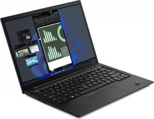 Ноутбук Lenovo ThinkPad X1 Carbon G10 Core i7 1255U 16Gb SSD512Gb Intel Iris Xe graphics 14" IPS WUXGA Win 11Pro black WiFi BT Cam (21CCS9Q101) фото 2