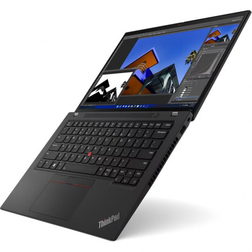 LENOVO Ноутбук Lenovo ThinkPad T14 G3, 14" (2240x1400) IPS/Intel Core i7-1270P/16ГБ DDR4/512ГБ SSD/Iris Xe Graphics/Win 11 Pro, черный (21AHA0G0US) фото 3