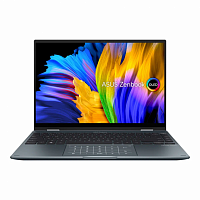 ASUS Ноутбук ASUS ZenBook Flip 14 UP5401ZA-KN037W, 14" (2880x1800) OLED 90Гц сенсорный/Intel Core i5-12500H/16ГБ LPDDR5/512ГБ SSD/Iris Xe Graphics/Windows 11 Home, серый [90NB0XL1-M00210]