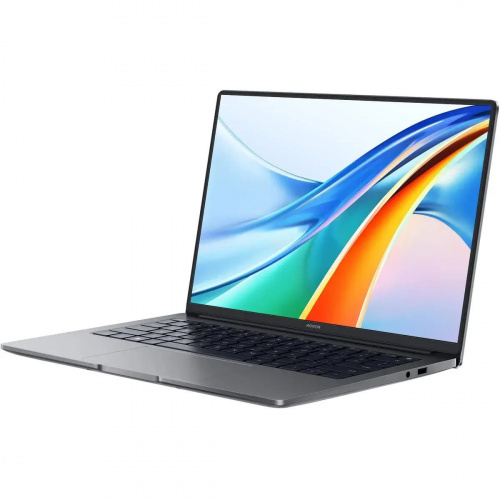 HONOR Ноутбук Honor MagicBook X14, 14" (1920x1200) IPS/AMD Ryzen 5 7640HS/16 ГБ LPDDR5X/512 ГБ SSD/AMD Radeon Graphics/Без системы, Серый (5301AKAU) фото 2