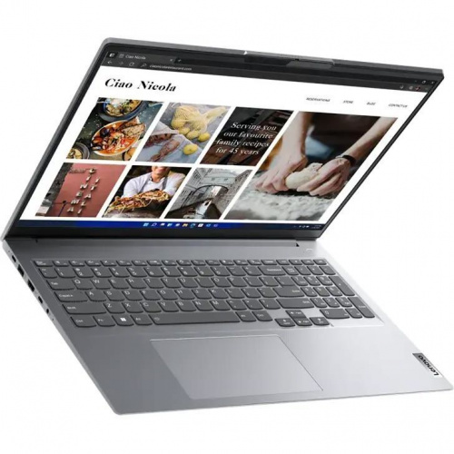 LENOVO Ноутбук Lenovo ThinkBook 16 G4+ IAP, 16" (2560x1600) IPS/Intel Core i5-1240P/16 ГБ DDR5/512 ГБ SSD/NVIDIA GeForce RTX 2050 (4 Гб)/Windows 11 Pro, Серый (21CY004NRU) фото 3