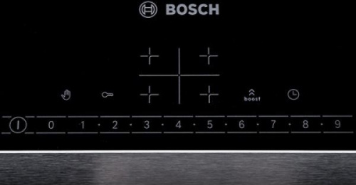 Индукционная варочная панель Bosch PIF645FB1E, цвет панели черный, цвет рамки серебристый фото 3