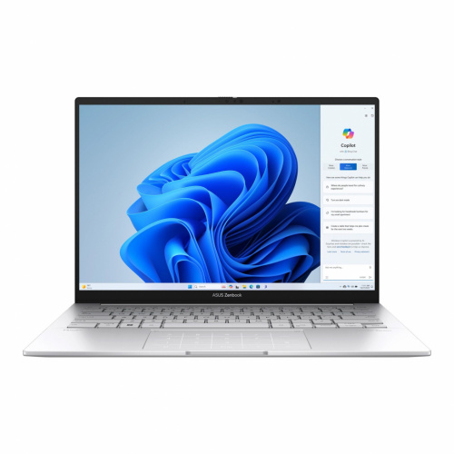 Ноутбук ASUS Zenbook 14 OLED UX3405MA-QD613, 14" (1920x1200) OLED/Intel Ultra 5 125H/16ГБ LPDDR5X/512ГБ SSD/Arc Graphics/Без ОС, серебристый (90NB11R2-M010C0)