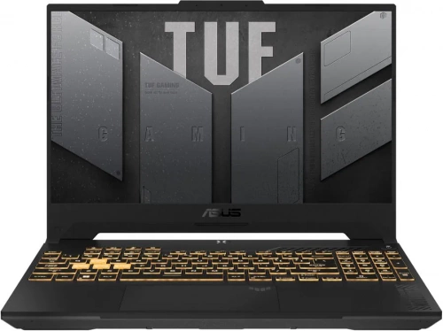 ASUS Ноутбук игровой ASUS TUF Gaming F15 FX507ZV4-LP129, 15.6", IPS, Intel Core i7 12700H 2.3ГГц, 14-ядерный, 16ГБ DDR4, 512ГБ SSD, NVIDIA GeForce RTX 4060 для ноутбуков - 8 ГБ, без операционной системы, серый