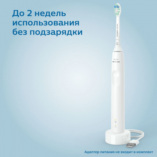 Электрическая зубная щетка Philips Sonicare 3100 HX3673, белый фото 6