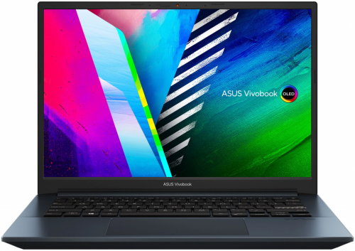 ASUS 14" Ноутбук ASUS Vivobook Pro 14 OLED M3401QA-KM016W 2880x1800, AMD Ryzen 5 5600H 3.3 ГГц, RAM 8 ГБ, SSD 512 ГБ, AMD Radeon RX Vega 7, Windows 11 Home, 90NB0VZ2-M002T0, quiet blue