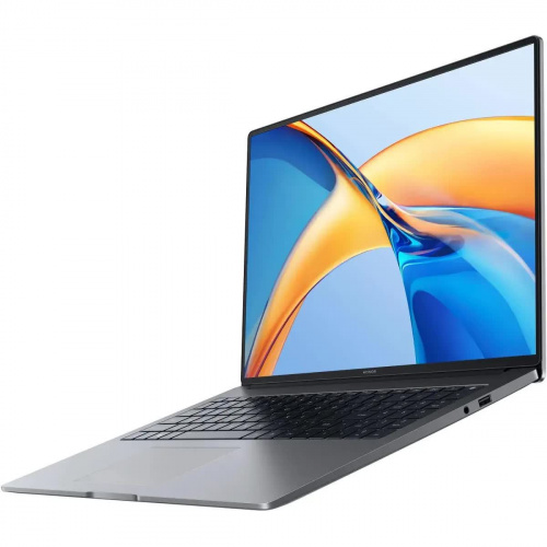 HONOR Ноутбук Honor MagicBook X16, 16" (1920x1200) IPS/AMD Ryzen 5 7640HS/16 ГБ LPDDR5X/512 ГБ SSD/AMD Radeon Graphics/Без системы, Серый (5301AJYD) фото 4