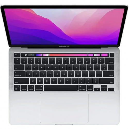 APPLE Ноутбук Apple MacBook Pro 13 2022, 13.3" (2560x1600) Retina/Apple M2/8ГБ DDR5/512ГБ SSD/M2 10-core GPU/MacOS/блок питания EU, серебристый (MNEQ3_RUSG) фото 2