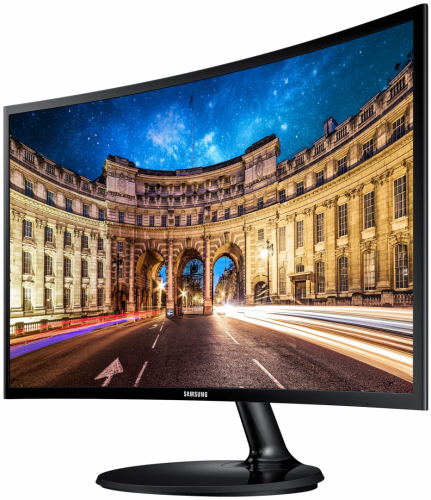 23.5" Монитор Samsung C24F390FHI, 1920x1080, 60 Гц, *VA, Ростест (EAC), черный