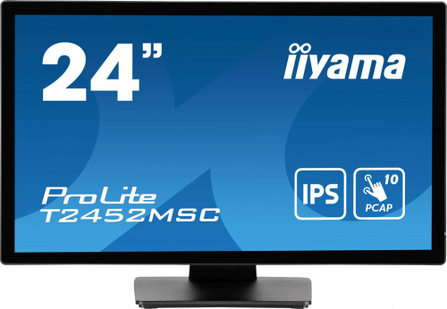 Монитор Iiyama 23.8" FHD IPS LED ProLite T2452MSC-B1 Touch черный фото 11