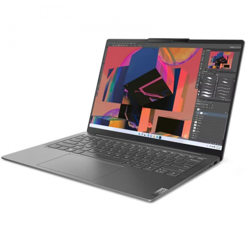 LENOVO Ноутбук Lenovo Yoga Slim 6 14IRH8, 14" (2240x1400) IPS/Intel Core i7-13700H/16 ГБ LPDDR5X/512 ГБ SSD/Intel Iris Xe Graphics/Windows 11 Home, Серый (83E0003GRK) фото 4