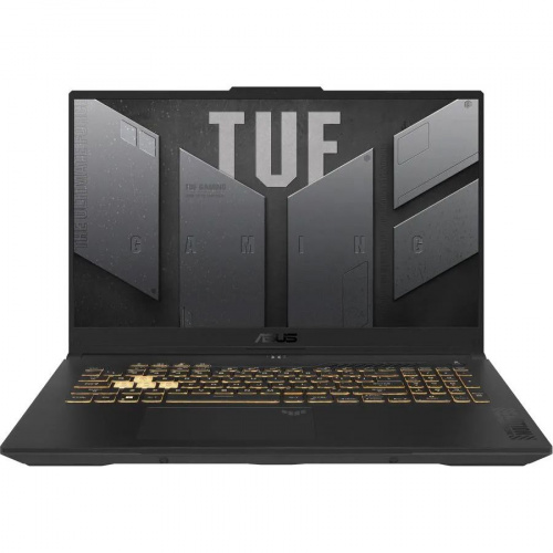 ASUS Ноутбук ASUS TUF Gaming F17 FX707ZU4-HX058, 17.3" (1920x1080) IPS 144Гц/Intel Core i7-12700H/16ГБ DDR4/512ГБ SSD/GeForce RTX 4050 6ГБ/Без ОС, серый (90NR0FJ5-M00370)