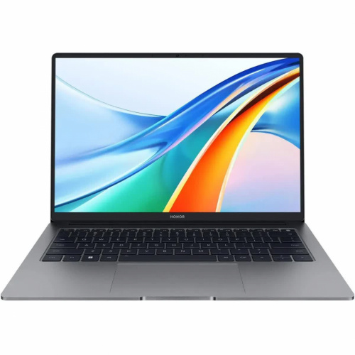 HONOR Ноутбук Honor MagicBook X14, 14" (1920x1200) IPS/AMD Ryzen 5 7640HS/16 ГБ LPDDR5X/512 ГБ SSD/AMD Radeon Graphics/Без системы, Серый (5301AKAU)