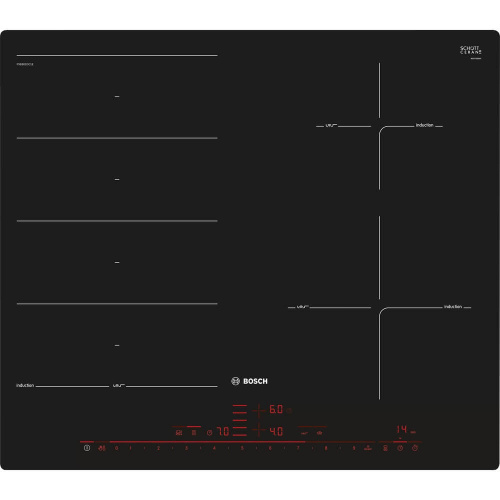 Индукционная варочная панель Bosch PXE601DC1E, черный фото 2