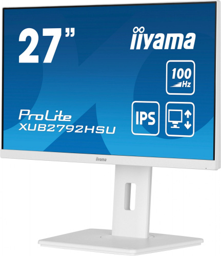 Монитор Iiyama 27"FHD IPS ProLite XUB2792HSU-W6 белый фото 3